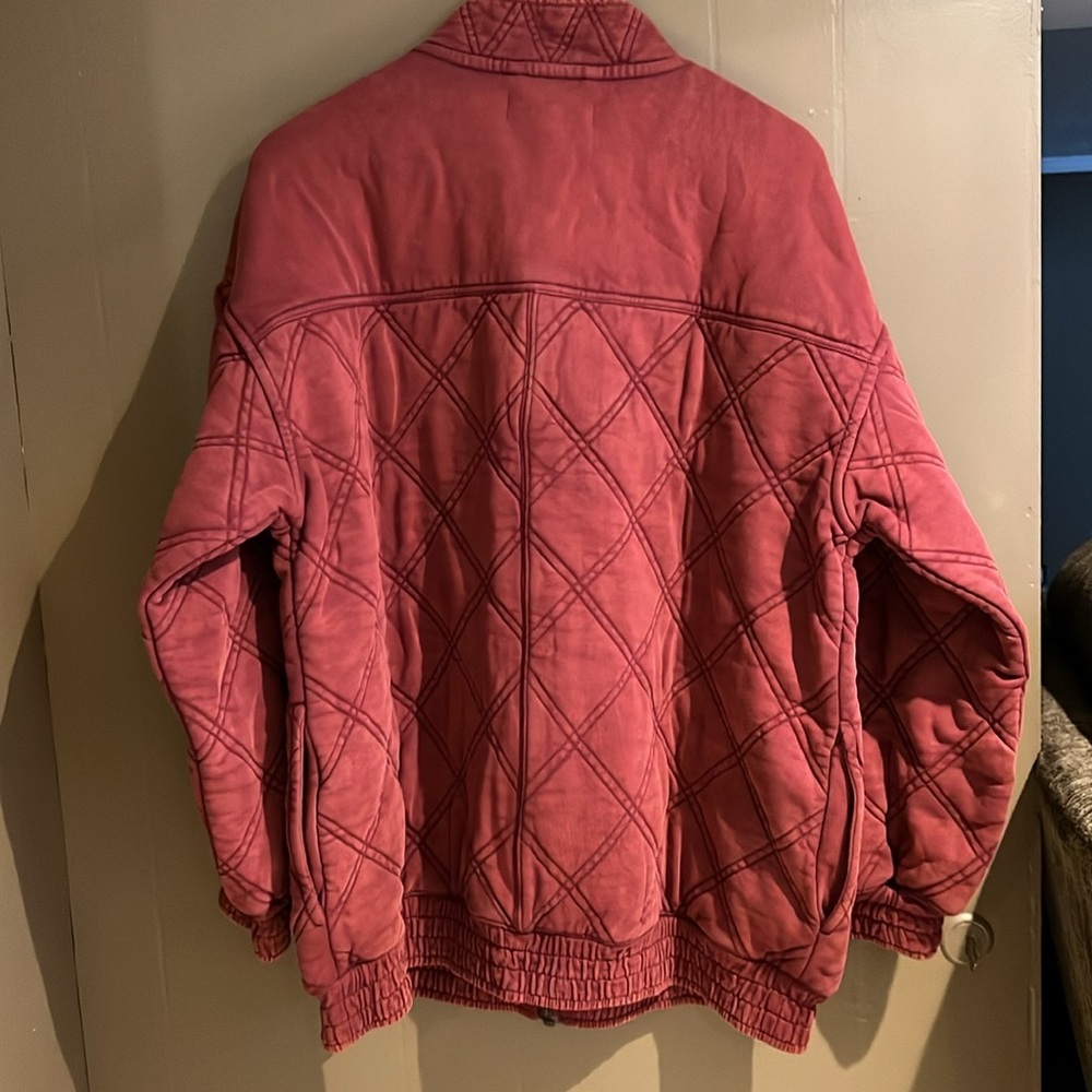 Free People Juno Quilted Jacket in Port color Sz Medium NEW - Picture 14 of 15